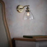 Hansen 1-Light Wall Light Antique Brass - Comet Lighting