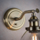 Hansen 1-Light Wall Light Antique Brass - Comet Lighting