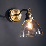 Hansen 1-Light Wall Light Antique Brass - Comet Lighting