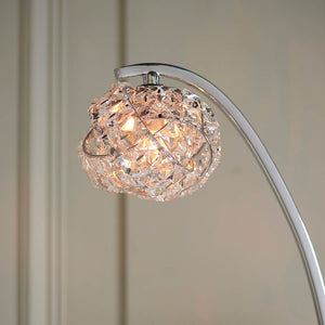 Talia 2-Light Floor Lamp Chrome - Comet Lighting
