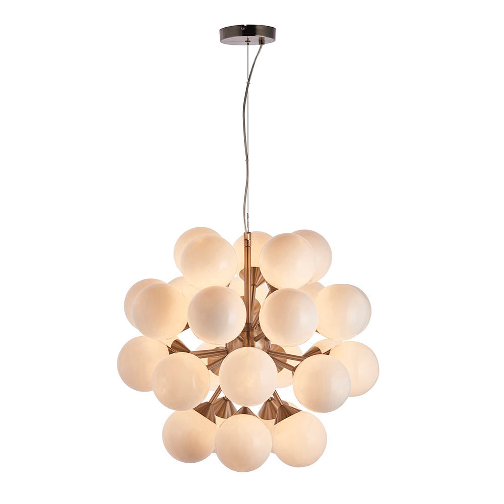 Oscar 28-Light Pendant Ceiling Light Nickel - Comet Lighting