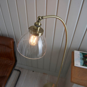 Hansen Task Floor Lamp Antique Brass - Comet Lighting