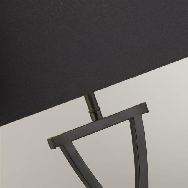 Searchlight Club Table Lamp - Chrome Base & Fabric Shade