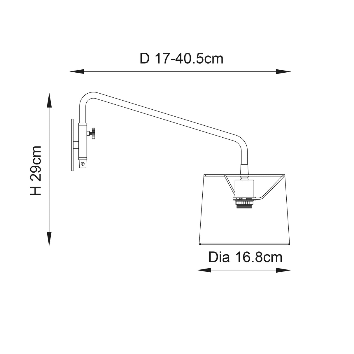 Carlson Plug In Wall Light B - Comet Lighting