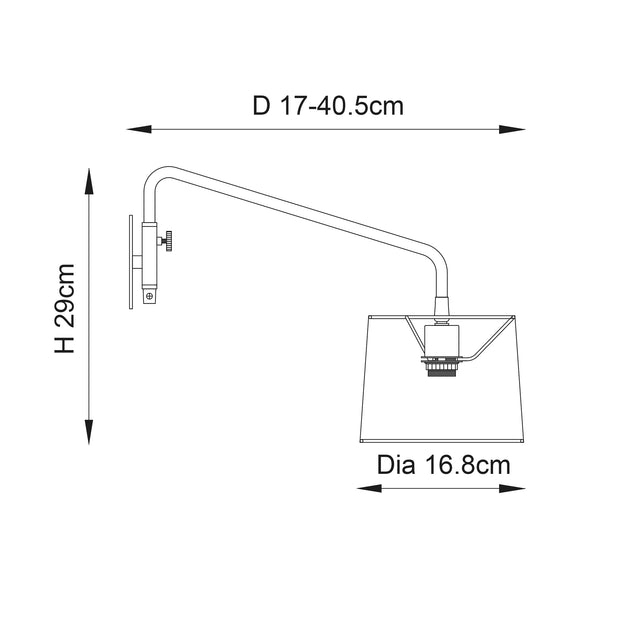 Carlson Plug In Wall Light B - Comet Lighting