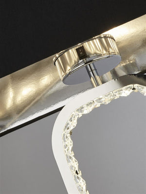 Silverton Floor Lamp Chrome w/ Black Shade - Comet Lighting