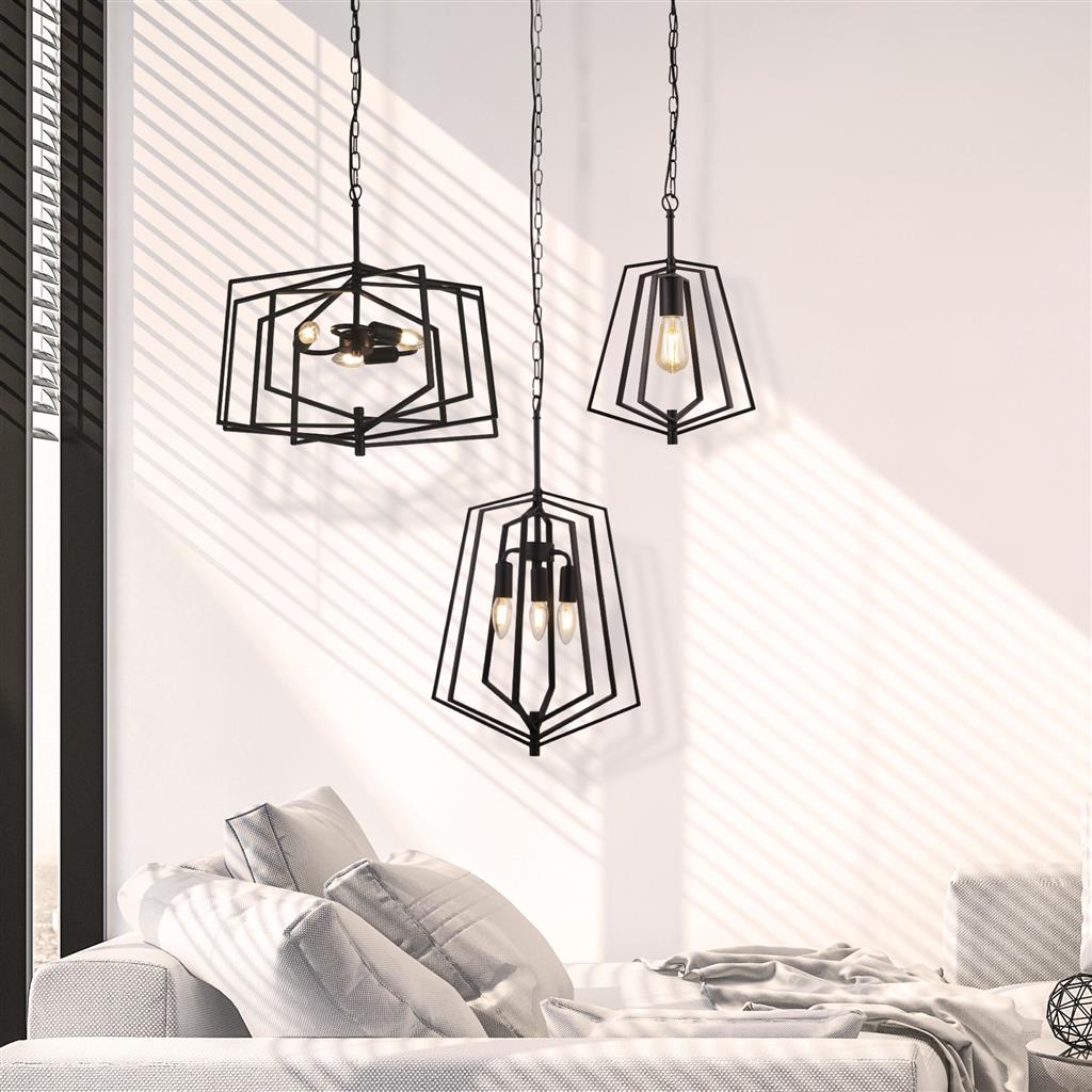 Merrifield 1Lt Pendant Ceiling Light Black