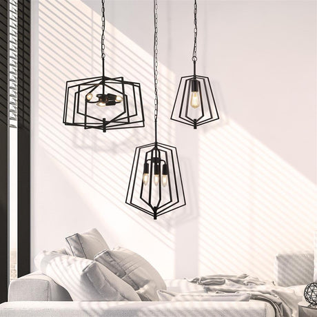 Merrifield 1Lt Pendant Ceiling Light Black - Comet Lighting