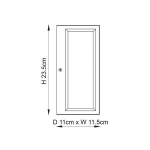 Oxford Outdoor Wall Light Black - Comet Lighting