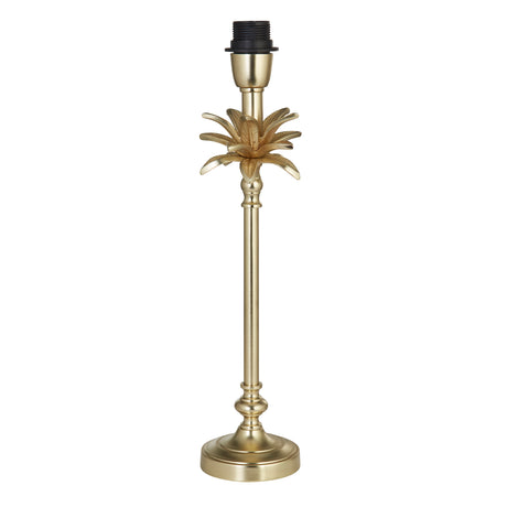 Base Only -Palm Table Lamp - Satin Brass Metal