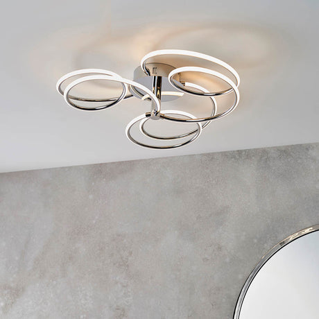 Eterne 3-Light Semi-Flush Ceiling Light - Comet Lighting