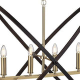 Hoopla 4Lt Ceiling Pendant - Bronze Metal - Comet Lighting