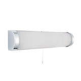 Searchlight  Chrome 2 Light Wall Bracket White Glass Tube