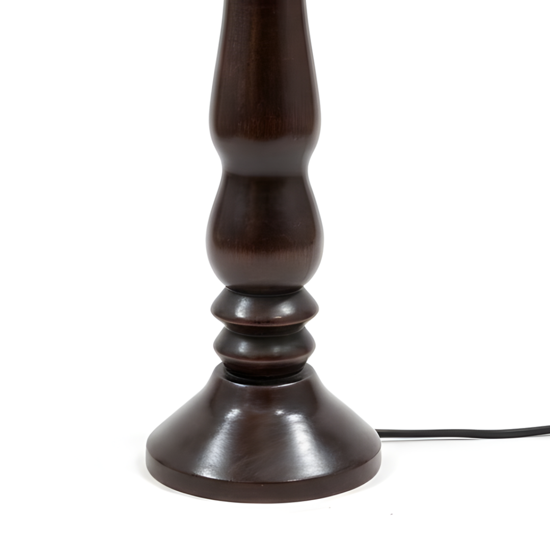 AARTIN Orla Wood Table Lamp - Dark Wood Finish ( Base Only )