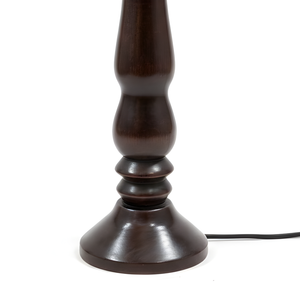 AARTIN Orla Wood Table Lamp - Dark Wood Finish ( Base Only )