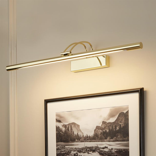 Searchlight Majorca LED Picture Light - Polished Brass