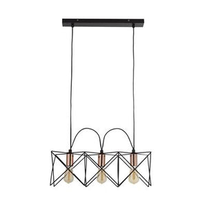 Hele 3Lt Pendant Ceiling Light Black (no Image) - Comet Lighting