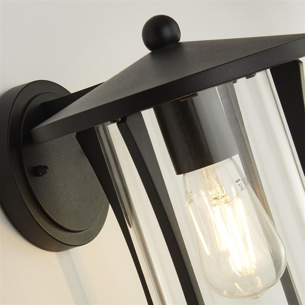 Southbrook 1Lt Outdoor Wall/Porch Light - Black - Comet Lighting