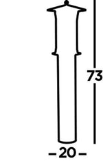 Southbrook 1Lt Outdoor Post Black 730mm - Comet Lighting