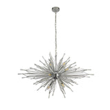 Starburst 8Lt Ceiling Pendant - Chrome & Glass - Comet Lighting