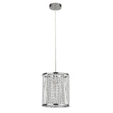 Searchlight Elise 1Lt Pendant| Chrome| Crystal Drops