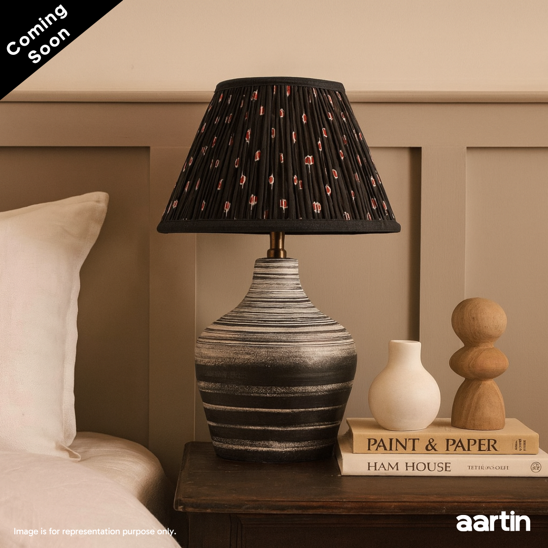 AARTIN EDEN TABLE LAMP IN CERAMIC WITH  OMBRE EFFECT (BASE ONLY)