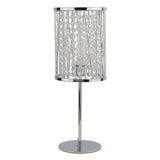 Searchlight Elise 1Lt Table Lamp| Chrome | Crystal Drops