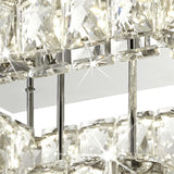 Newtown LED 2 Tier Flush Ceiling Light Chrome