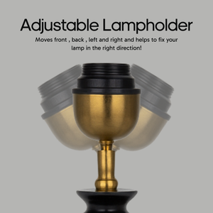 AARTIN CELESTIA TABLE LAMP IN WOOD WITH MATTE BLACK FINISH (BASE ONLY)