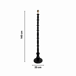 AARTIN Hazel Wood Floor Lamp With Sunshine Petals Lampshade