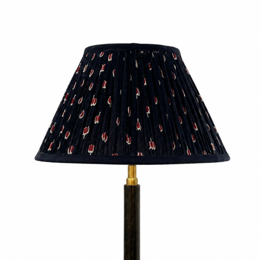 AARTIN 30 CM Midnight Lotus Cotton Lampshade - Empire ( Shade Only )