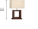 Searchlight Cosmopolitan Wood Table Lamp Matching Shade