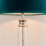 Winslet Table Lamp w/ Teal Shade - Comet Lighting