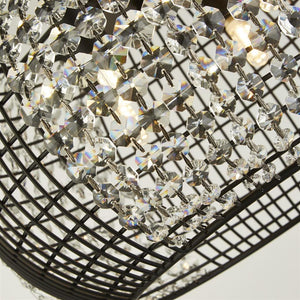 Cadleigh 4Lt Pendant Ceiling Light Black - Comet Lighting