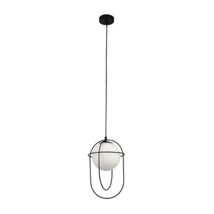 Anstey 1Lt Pendant Ceiling Light Black - Comet Lighting