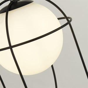 Anstey 1Lt Pendant Ceiling Light Black - Comet Lighting