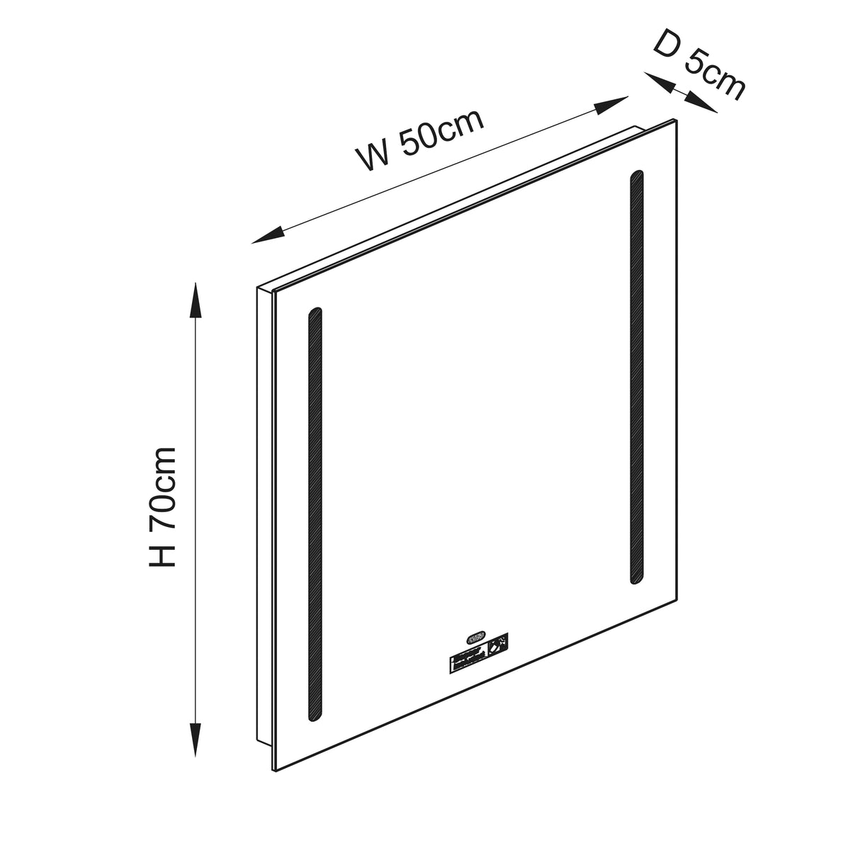 Nero IR Shave Mirror - Comet Lighting