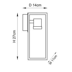 Herbert 1lt Wall - Comet Lighting