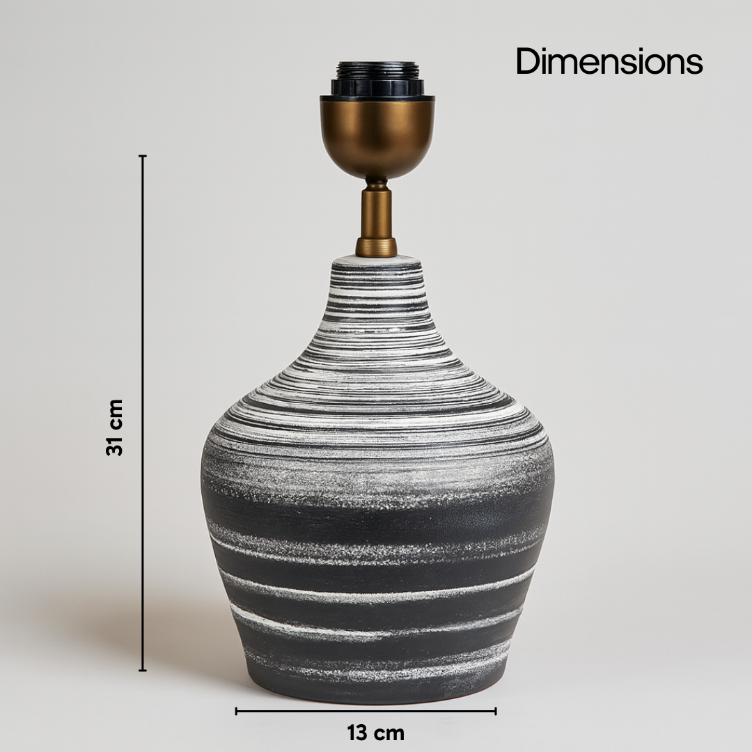 AARTIN EDEN TABLE LAMP IN CERAMIC WITH  OMBRE EFFECT (BASE ONLY)