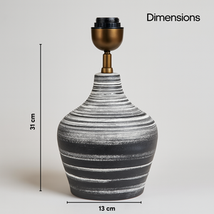 AARTIN EDEN TABLE LAMP IN CERAMIC WITH  OMBRE EFFECT (BASE ONLY)