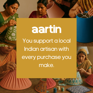 AARTIN 30 CM GOLDEN CHEVRONS STRAIGHT EMPIRE GATHERED LAMPSHADE IN COTTON