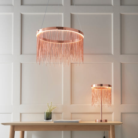 Zelma LED Table Lamp Brushed Copper
