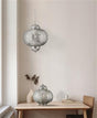 Searchlight Moroccan Shiny Nickel Pendant Patterned Finish - Comet Lighting