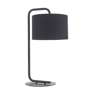 Landis Table Satin black paint & black fabric