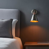 Hal Wall Light Aged Pewter Shade - Comet Lighting