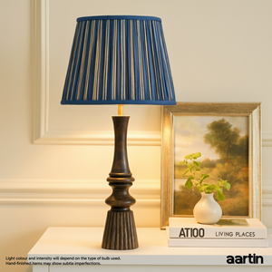 AARTIN CELESTIA TABLE LAMP IN WOOD WITH DARK NATURAL WOOD FINISH (BASE ONLY)