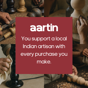 AARTIN CELESTIA TABLE LAMP IN WOOD WITH MATTE BLACK FINISH (BASE ONLY)