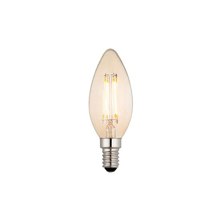 Endon SES LED Filament Candle Amber 4w 2500k 360lm Dimmable