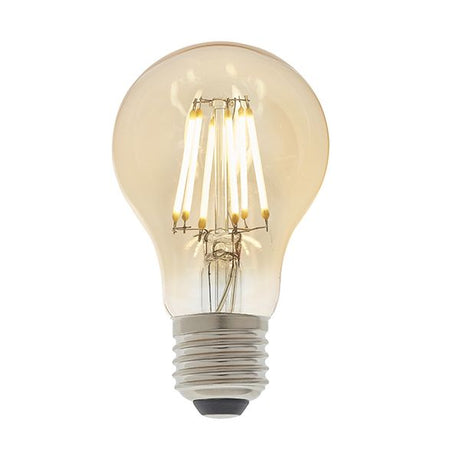 Endon E27 LED Filament GLS Amber 6w 2500k 550lm Dimmable