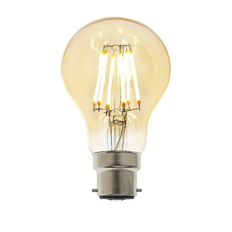 Endon BC LED Filament GLS Amber 6w 2500k 550lm Dimmable